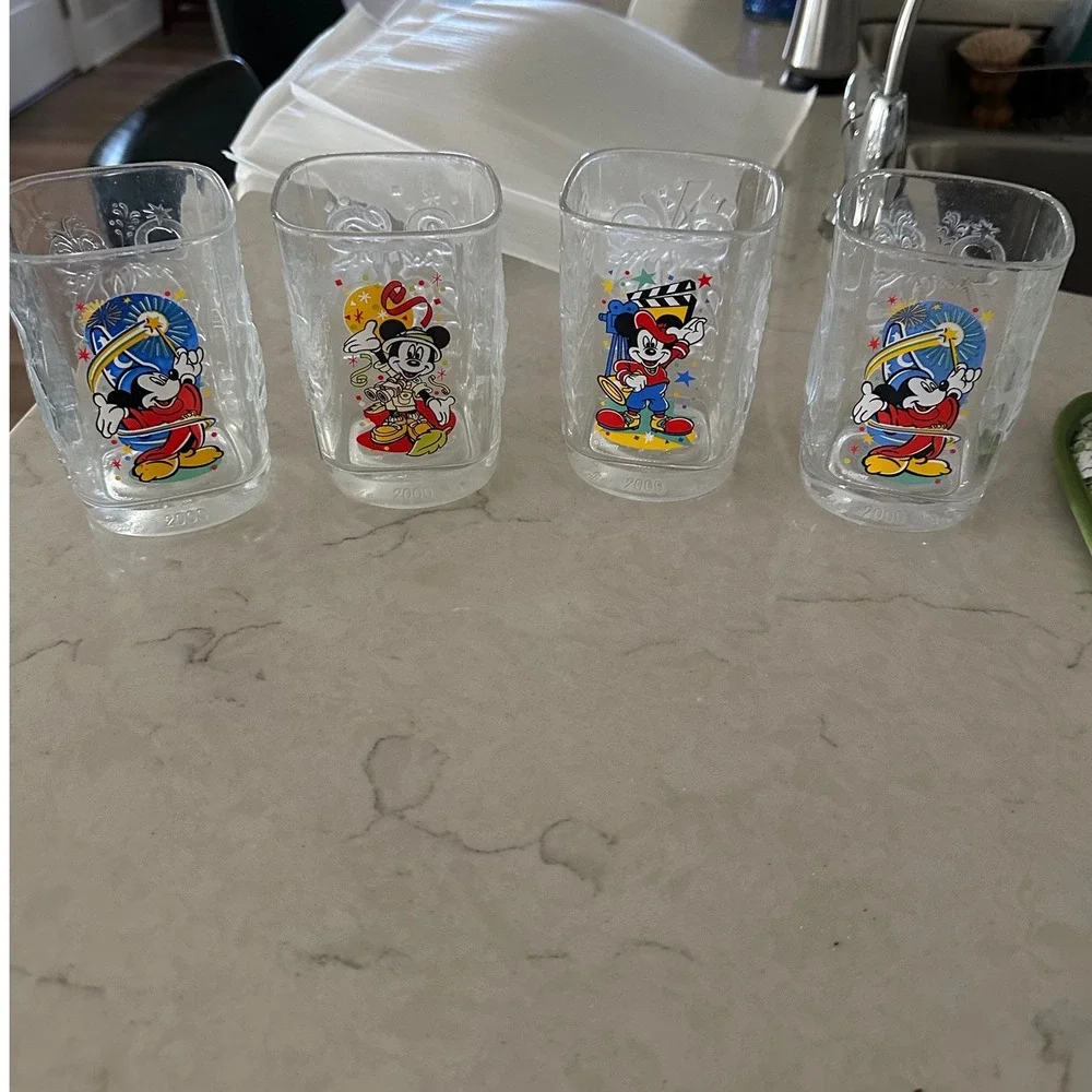 McDonald's Walt Disney World 2000  Mickey Mouse Lot of 4; 3 Dsigns-1 Duplicate